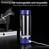 FOREVERGO 450ml Hydrogen-Rich Water Cup Electric Hydrogen Absorption Water Generator Bottle Filter P