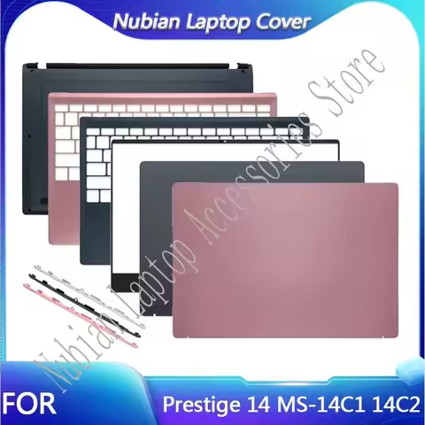 NEW For Prestige 14 P14 MS-14C1 14C2 Laptop LCD Back Cover/Front Bezel/Palmrest/Bottom Case/Hinge Co