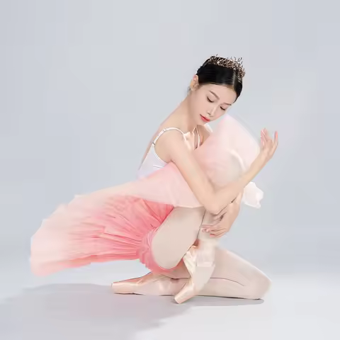 Women Girls Professional High Quality Tutu Skirts Puffy Tulle Performance Ballet Costume 7 Layers Da