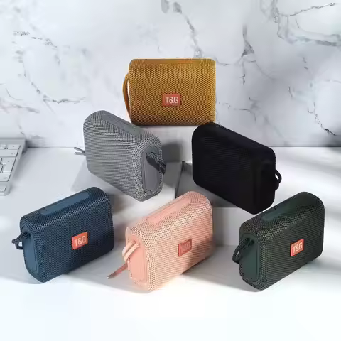Bluetooth Speaker TG313 Mini Portable Outdoor Amplifier Waterproof Bass HIFI Loudspeaker Box LED Lig