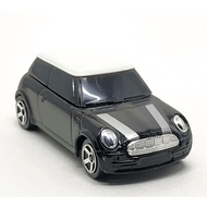 Majorette Mini Cooper-Black Money Strap White Roof /Wheels 5CS /scale 1/56 (3 inches) no Package