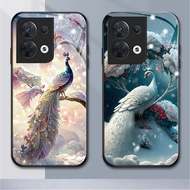 DIY Glass Phone Case Suitable for OPPO reno 8pro 7Z 8Z 7pro 5G 6 6Z 2F 2Z 8 4pro 3 2 8T 3pro 10pro 1