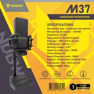 NUBWO M37 ไมค์โครโฟน XLR to JACK 3.5mm Condenser Microphone