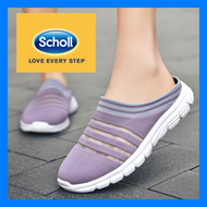 รองเท้าผู้หญิงรองเท้า Scholl รองเท้าแตะรองเท้าสตรี Scholl สำหรับผู้หญิงรองเท้าโลฟเฟอร์ Scholl รองเท้าแตะผ้าใบ Scholl Kasut Wanita Scholl รองเท้าแตะครึ่งไซส์ใหญ่รองเท้าแตะฤดูร้อนส้นแบนรองเท้าเล่นกีฬาลำลองสำหรับผู้หญิง