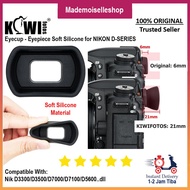 Kiwiphotos KE-NKD - Soft Silicone LONG Eyecup compatible for Nikon D750 D610 D600 D7500 D7200 D7100 