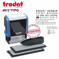 Trodat 4912 Typo Stamp (Rectangular Typo Stamp)
