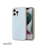 moshi iGlaze經典保護背殼/ iPhone 13 Pro Max/ 淺藍