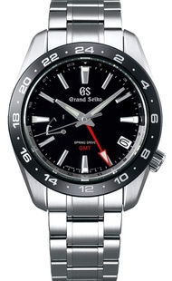 Grand Seiko Black Dial Spring Drive GMT Sport Watch SBGE253