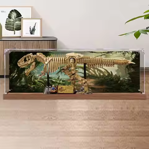 3mm Acrylic Display Case For Lego 76968 Dinosaur Fossils Tyrannosaurus Rex DustProof Display Box For