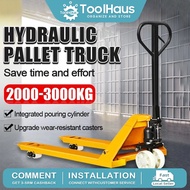Hand Jack Pallet Truck 3 Ton 2 Ton Heavy Duty Jek Tangan Manual Hydraulic Floor Jack Forklift Pallet
