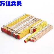 Engineering Measuring Ruler 1 Meter 2 Meter 3 Meter Folding Ruler Spring Rivet Structure Galvanized 