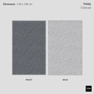 PDM เสื่ออเนกประสงค์ ลาย TWIG Size M 150x240 cm. เสื่อ เสื่อตกแต่ง เสื่อแทนพรม เสื่อแต่งบ้าน