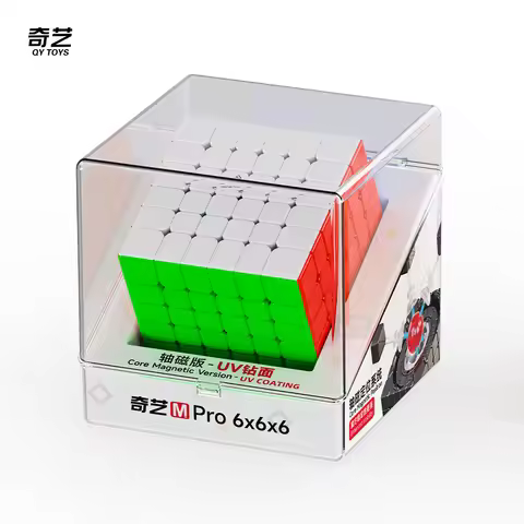 Qiyi M Pro 6x6 UV Magic Cube Stickerless Professional Fidget Toys Qiyi 6x6 M Pro Core Magnetic UV