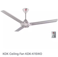 KDK K15W0 60" Celling Fan 3 Blade with Regulator  Silver - SL / Copper Brown - PB  (PM FOR BEST PRICE)