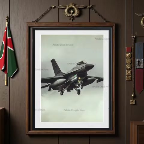 Fighter Plane Poster Jet F22 F35 F18 Military Plane Art Painting Canvas Vintage Print Wall Pictures