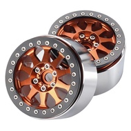New

 PYFORE 2.2In Aluminum Alloy Metal Wheel Hub Tires 64*35mm 12mm Adapter for 1/10 1/8 RC Model C