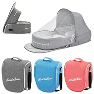 1 Multi-Functional Portable Baby Crib - Foldable Backpack-Style Travel Crib, Anti-Squeezing Newborn 