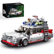 HI-REEKE Buster ECTO-1 Adult Building Block Set, Ghost Speed Champion Car Creator Building Block Toy