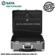 SATA 03621 ALUMINUM TROLLEY CASE 24" / TOOL BOX / TOOL CASE / ALUMINIUM TOOL STORAGE BOX / SATA HAND