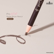 odbo ดินสอเขียนคิ้ว พร้อมหัวแปรงปัด pro artist rope brow pencil (OD7013)