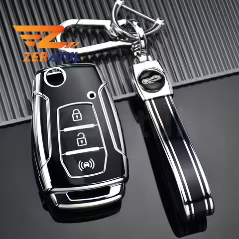 For SsangYong Kyron 2 Sanka Actyon Korando Tivoli TPU Car Flip Key Case Cover Protector Shell Fob Ho