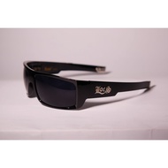 LOCS SQUARE BLACK SUNGLASSES RETRO BIKER MOTORCYCLE RAPPER HIP HOP VTG LOCS 91025 NOT RUMBLE RMBL