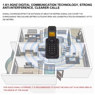【WVH】-D1005 Expandable Cordless Telephone Home Office Expandable Cordless Telephone Hand-Free Call w