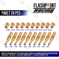 PACKAGE FULLSET SPUYER 20 PCS JET PWK PE MAIN JET PILOT JET PJ MJ MAINJET SPUYER REPAIR KIT REPAR CA