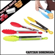 Food Tongs Multifunctional Food Tongs Plastic + Stainless Steel Food Tongs