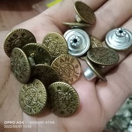 12pcs Jeans Buttons Size 28L/ 18mm