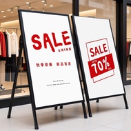 Single side 60x80cm Double Sided 60x90cm custom a-frame sign metal outdoor sign stand heavy business