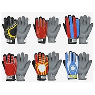 ถุงมือโกลสำหรับฟุตบอลฟุตบอลป้องกันการลื่นทำจาก PU แบบถุงมือลาเท็กซ์นิ้วถุงมือผู้รักษาประตูแบบมืออาชีพ LBU2221
