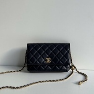 95新🖤 全配有購證🙌🏻 Chanel 香奈兒 金球 WOC 黑色金釦