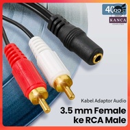 3.5 mm Female to RCA Male HiFi Audio Adapter Cable 40 cm