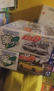 頭文字D模型車一套兩架完成品