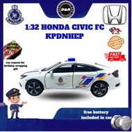 Civic 1:32 Honda Civic KPDNHEP kereta polis diecast polis diecast custom kereta polis malaysia repli