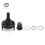 3P4T 3 Pole 4 Position Single  Band Selector Rotary Switch w Knob