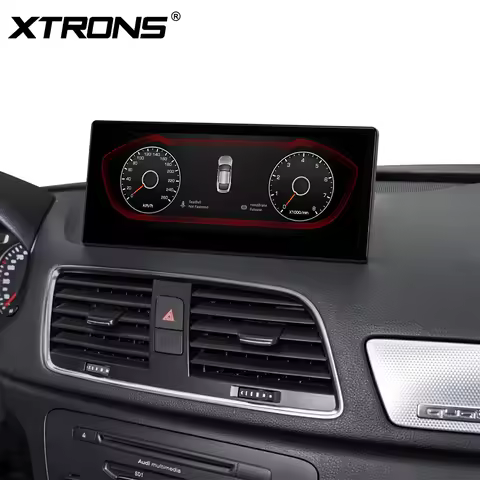 XTRONS 12.3'' Octa Core 4+64G Android 14 HD Car Radio For Audi Q3 QS3 RSQ3 MMI RMC 3G+ System with G