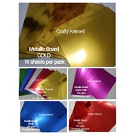 Metallic Board/ Cardstock/ Mirror Board/ Paper 10 sheets