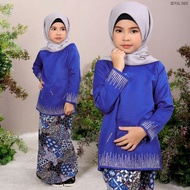 Kurung Moden Eisa Kanak-Kanak Royal Blue Modern Kids