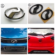 Perodua Mattle Black / Chrome logo / Emblem Myvi Lagi Best / Icon / Alza / Bezza Old & New / Axia / 