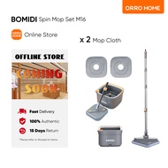 ORRO HOME BOMIDI M16 Self Wash Spin Mop Spinner Flat 360 Rotating Cleaner With Turbo Flushing Bucket