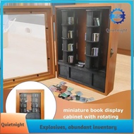 [quietnight.ph] Miniature Bookshelf Wooden Book Nook Library Book Shelf Decor Miniature Reading Nook