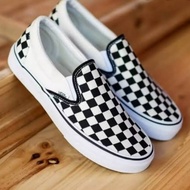 Vans01 Slip On Mono Checkerboard Shoes+Socks/Vans01 Slip-On Checkerboard Oldschool OG
