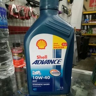 10w40 AX7 Shell Advance 4T 1L 100%ORIGINAL SHELL