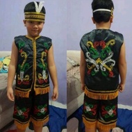 Baju Adat Dayak Anak Laki dan Perempuan TK SD // Pakaian Adat Kalimantan Timur Kaltim