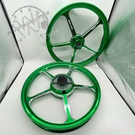 NORTAN RACING 100%ORIGNAL SPORT RIM HIJAU/GREEN YAMAHA LC135 V1-V7 PNP