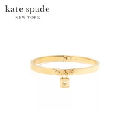 Kate Spade New York กำไลข้อมือรุ่น Lock And Spade Charm Bangle K6232 700 สี Gold