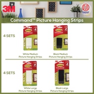 3M Command™ 17201ANZ / 17206ANZ Picture Hanging Strips Medium / Large / White / Black