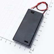 [3 Pieces]- Battery Box, 2xAA Battery Tray On-Off Switch Cover Cord Length 15cm